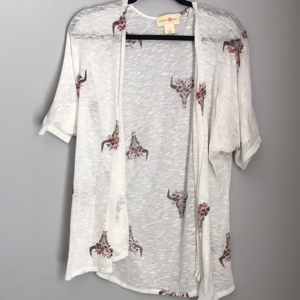 Flower Bull Head Cardigan